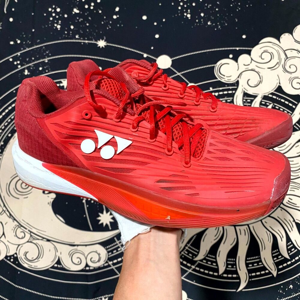 Yonex Power Cushion Eclipsion 5 Athletic Sneaker Men's 10 Red Mesh Running Sport